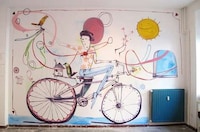 Whimsical Vibrant Bicycle Murals Image 5