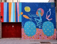 Whimsical Vibrant Bicycle Murals Image 6