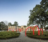 Illuminated Red Arch Palaces Image 3