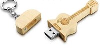 Wooden Guitar Keychains Image 2