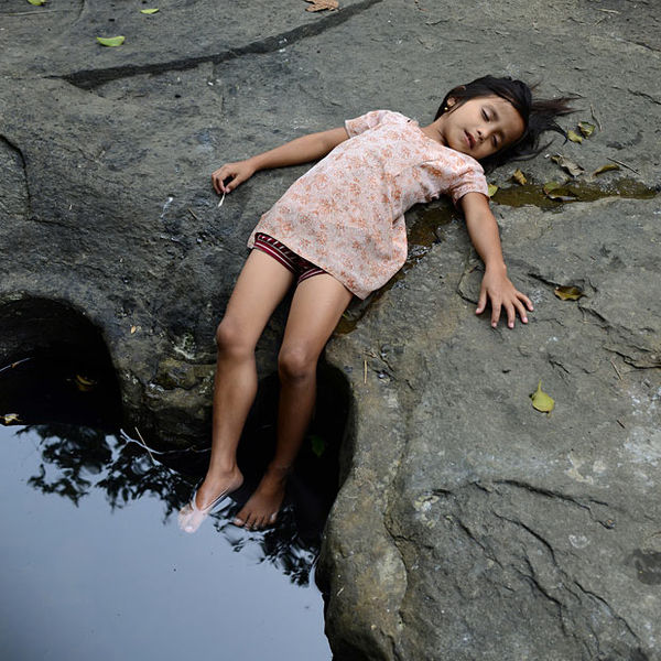 Isolated Powerful Girl Portraits