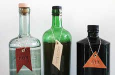 DIY Leather Booze Labels