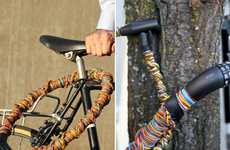 Colorful Twine Bike Locks