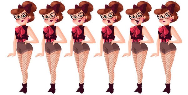 Perky Pin-Up Illustrations
