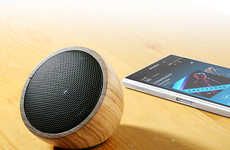 Smooth Wooden Speakers