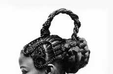 Monochrome Sculpted Hairstyle Photography