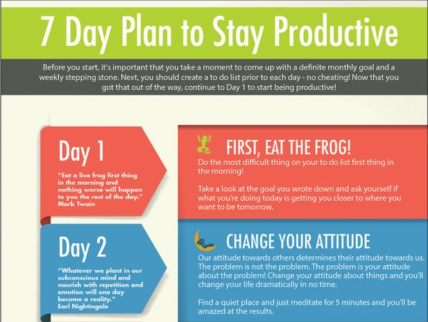 Productivity-Aiding Infographics