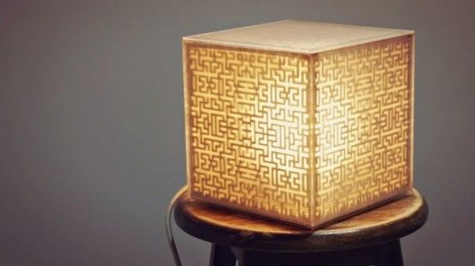 Recycled Cardboard Lamps