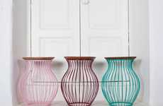 Shapely Steel Side Tables