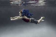 Playfully Submerged Child Photography