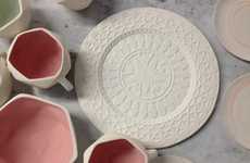 Intricately Embossed Dishware