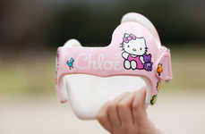 Baby Helmet Upcycled Art