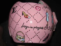 Baby Helmet Upcycled Art Image 3