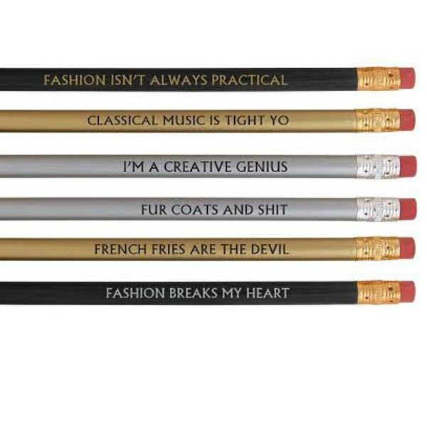 13 Printed Message Pencil Sets