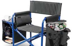 Foldable Cooler Camping Loungers