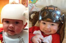 Adorably Painted Baby Helmets