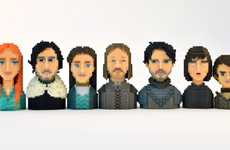 Pixelated Fantasy Show Characters