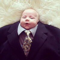 Suited Baby Photography Image 3