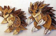 Quilled Paper Anime Creatures