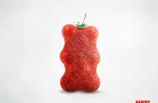 Gummy Bear-Shaped Fruit Ads