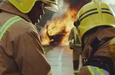 Firefighter-Featuring Telecom Ads