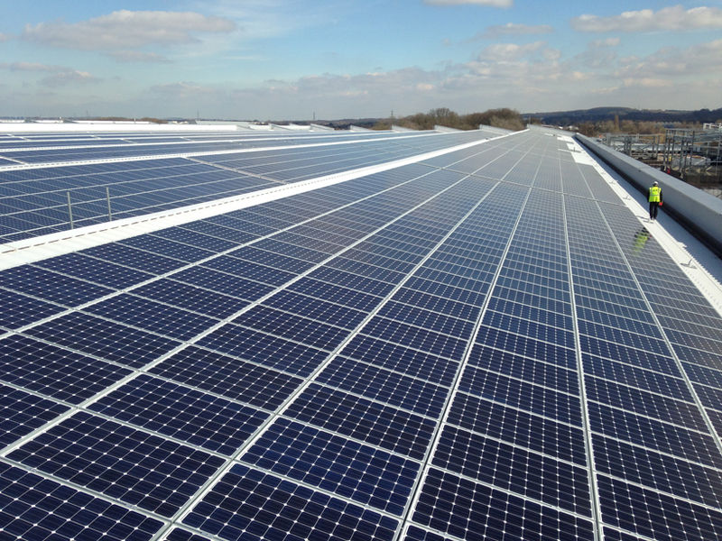 Massive Solar Panelled Roofs