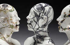 Overgrown Ceramic Busts