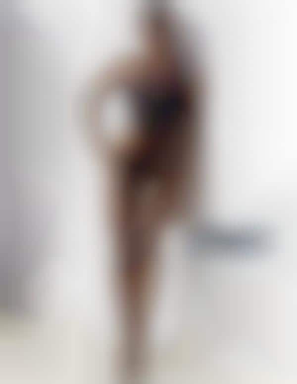 Edgy Ebony Swimwear Editorials