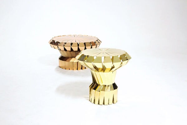 Fan-Like Metal Tables: Fortress by Markus Johansson Looks Delicate but ...