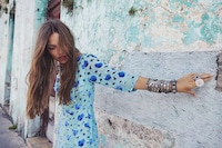 Lace-Clad Vacation Attire Image 3