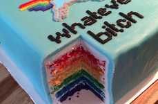 Rainbow Unicorn Cakes