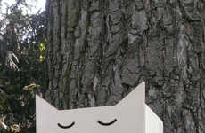 Humourous Feline Bird Houses
