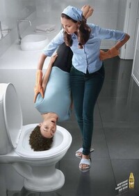 Self-Destroying Hair Ads Image 3