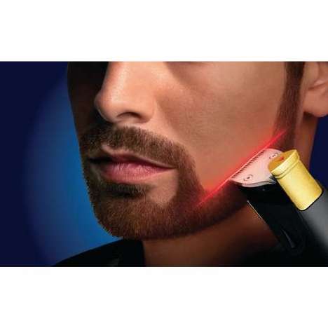 Laser-Guided Facial Hair Clippers