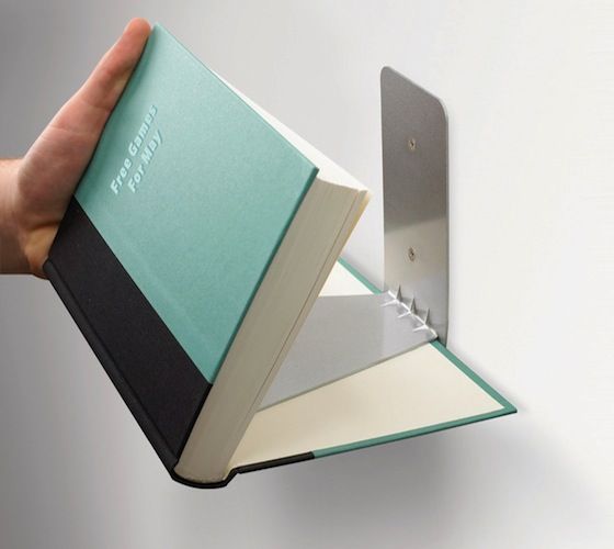 Invisible Bookshelf Designs