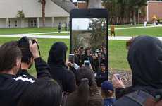 Giant Phone-Shaped Mirrors
