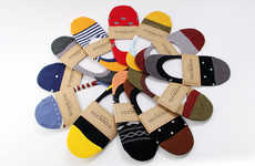 Patterned Men's Liner Socks