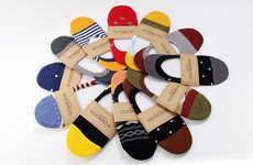 Patterned Men's Liner Socks