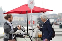 Bike-Powered Coffee Carts Image 2