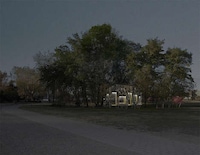 Mirrored Farm Buildings Image 4