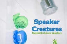 Suctioning Shower Speakers