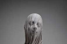 Hauntingly Veiled Sculptures