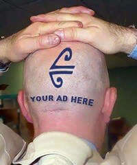 Bald Head Billboard Ads