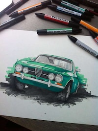 Vibrant Automotive Art Image 2