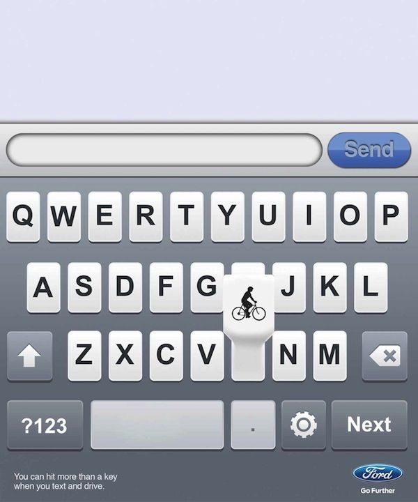 Ironic Anti-Texting Ads
