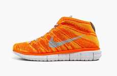 Knitted High-Top Sneakers