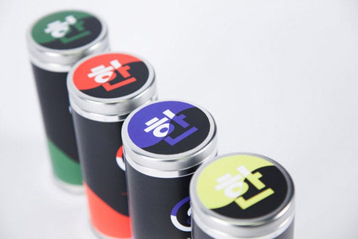 Colorblocked Tea Branding