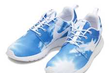 Sky-Printed Running Shoes