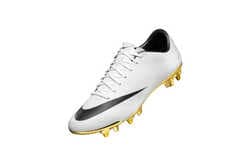Gold-Cleated Soccer Shoes
