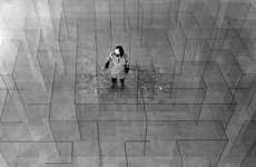 Glass Labyrinth Installations